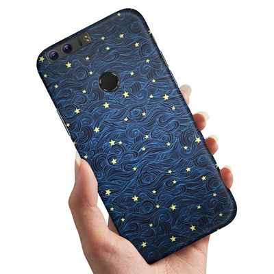 Deksel / Mobildeksel til Huawei Honor 8 - Stjernemønster
