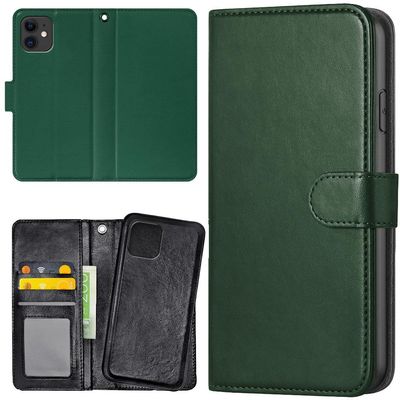 iPhone 12/12 Pro - Lommebok Deksel Mørkegrønn