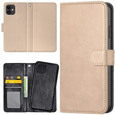 iPhone 12/12 Pro - Lommebok Deksel Beige