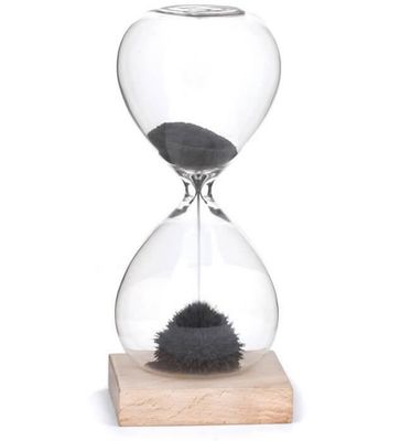 Timeglass med Magnetisk Sand - 16 cm