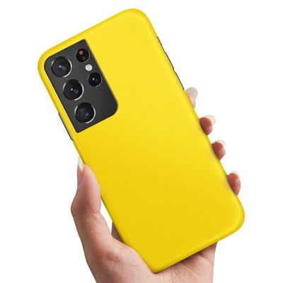 Deksel / Mobildeksel til Samsung Galaxy S21 Ultra - Gul