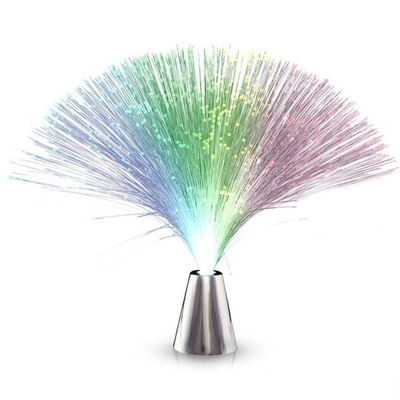 Fiberoptisk Lampe / Fiberlampe - Fargeskiftende - 21 cm