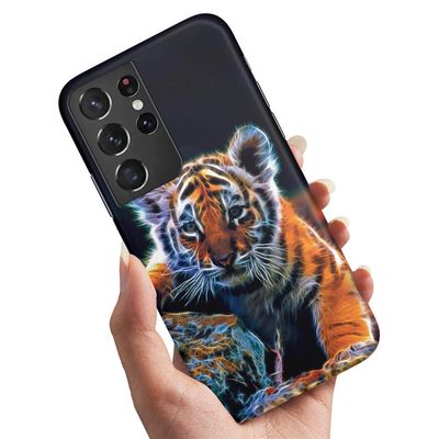 Deksel / Mobildeksel til Samsung Galaxy S21 Ultra - Tigerunge