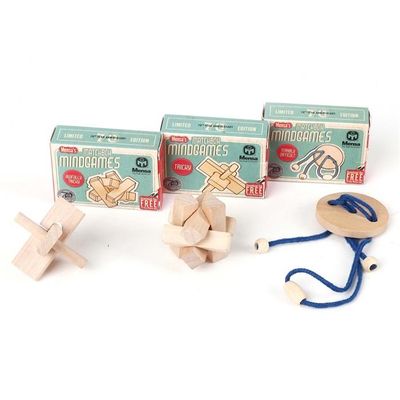 2-Pack - IQ-pussel från Mensa / Träpussel / Tankespel