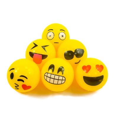 Blinkende Sprettball Smiley - 5.5 cm
