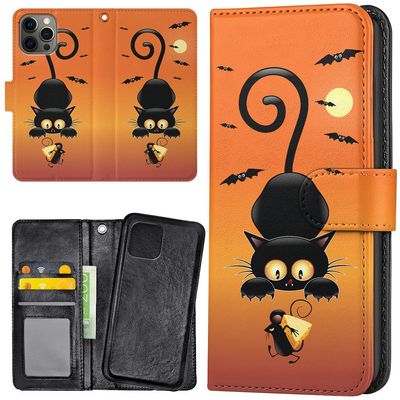 iPhone 13 Pro Max - Lommebok Deksel Katt og Mus