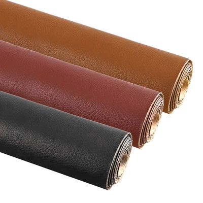 Selvklæbende Læderlap – PU-læder – 50x100 cm - DarkBrown