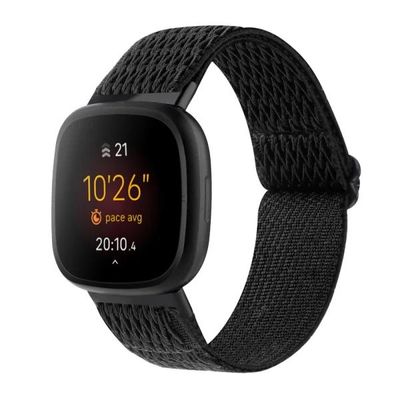 Vævet Nylonarmbånd til Fitbit Versa 3/Sense – Armbånd