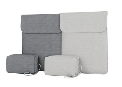 13,3" Laptop-kotelo / Laukku / Macbook - Nahka - DarkGrey