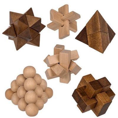 Trepuslespill - Puslespill - Hjernetrim / Hjerneøvelse - 1-Pack