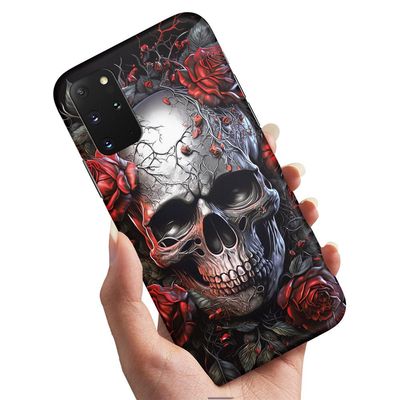 Deksel / Mobildeksel til Samsung Galaxy A51 - Skull Roses