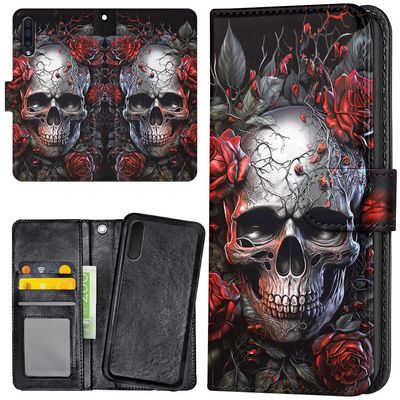 Huawei P20 Pro - Lommebok Deksel Skull Roses