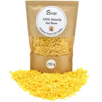 Bivax 100% Naturlig - Gul - 0,25 Kg