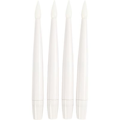 Led Julgransljus 4 st - H: 15,5 cm - Dia: 14 mm