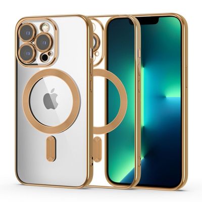 Iskunkestävä MagSafe-yhteensopiva kotelo iPhone 12 Kulta