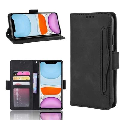 iPhone 15 Pro Wallet Case PU-læder 6-LOMMES Winston V3
