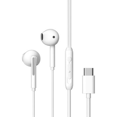 USB-C In-Ear Hi-Fi Hovedtelefoner med Mikrofon iPhone 15,16, 17 /Samsung /Android -Hvid