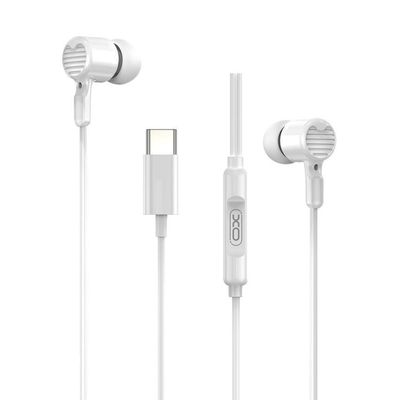 in-Ear USB-C Stereo Hovedtelefoner til Samsung / iPhone 15/16/17 og Mobil med USB-C Stik Hvid