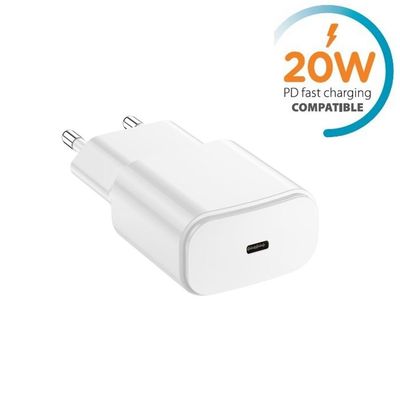 Snabbladdare för iPhone / Samsung 20W PD USB-C Väggladdare