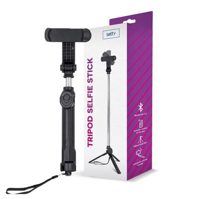Tripod Selfie Stick / Mobilholder med Bluetooth Fjernbetjening