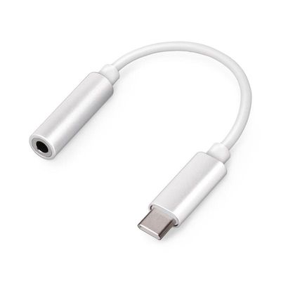 USB-C til 3.5mm Audio Adapter Samsung/Android Mobiler - Hvid