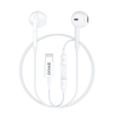 Kompatible iPhone in-ear hovedtelefoner, iPhone X/11/12/13/14 - Hvid