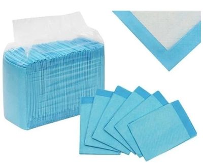 100-Pack - Hygiejnebind / Engangsindlæg / Hygiejnebind Blå 33*45cm