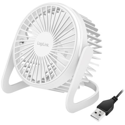 USB-vifte Ø12,7 cm Hvit