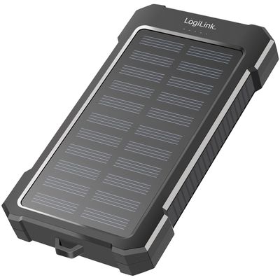 Solar Powerbank 10 000 mAh 2xUSB-A + USB-C inn/ut 12W