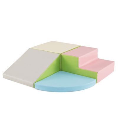 4 STK. Skum byggeklosser for å løpe rundt & Klatregigantiske byggeklosser Store byggeklosser Rosa + Grønn