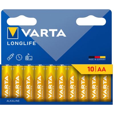 Longlife AA / LR06 batteri 10-pakning