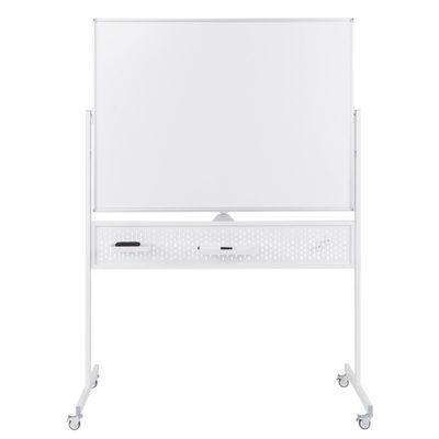 Mobil dobbeltsidig tavle 120x90 cm med stativ og hjul