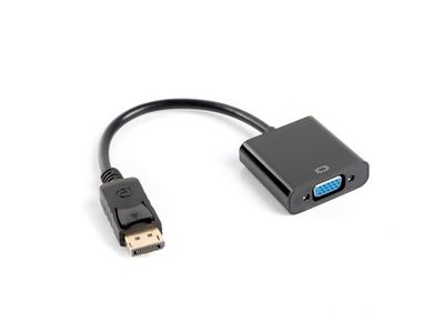 Displayport Mini till VGA Adapter 20cm Svart