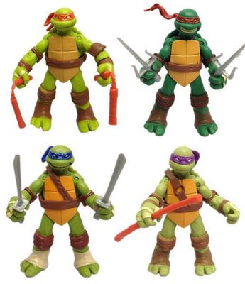 12cm Teenage Mutant Ninja Turtles Figurer- 4 Pack