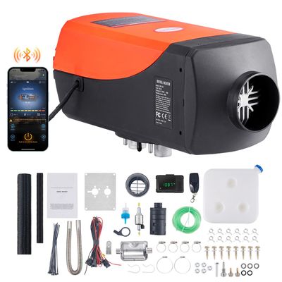 5kW 12V effektiv dieselluftvärmare med Bluetooth-anslutning, LCD och fjärrkontroll, låg energiförbrukning, överhettningsskydd