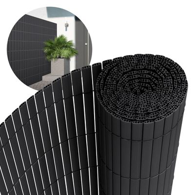 Privacy screen mat 160x800 cm Privacy screen hegn Windbreak altanafskærmning PVC antracit UV-resistent