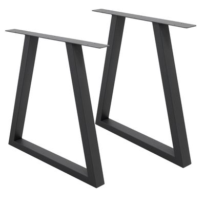 Tabell ben tabell ram trapets utforma industriell design bordsfot 60 x 72 cm stål