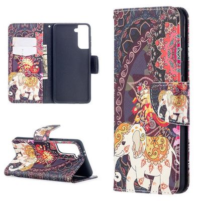 Plånboksfodral Samsung Galaxy S22 - Indiskt / Elefant