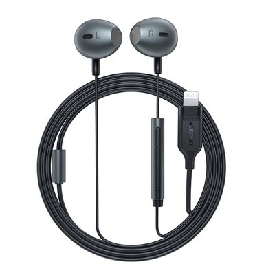 Acefast In-Ear Lightning Øretelefoner 1.2m - Sort