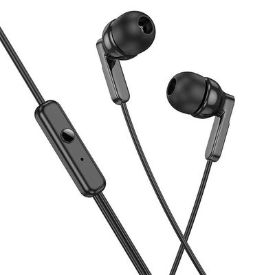 HOCO Kablet Hovedtelefonstik 3,5 mm med Mikrofon M121 Sort