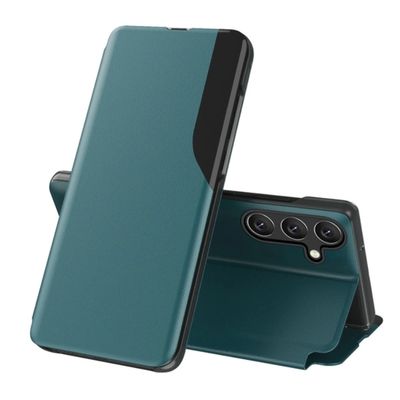 Galaxy A26 Etui Eco Læder View Elegant Flap - Grøn