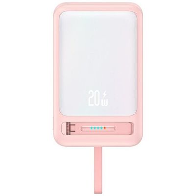 USAMS Magnetisk Trådløs Powerbank 10000mAh CD219 XM- Lyserød