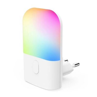 Hama Color LED Natlampe med Sensor til Stikkontakt + RGB Farveskift Hvid