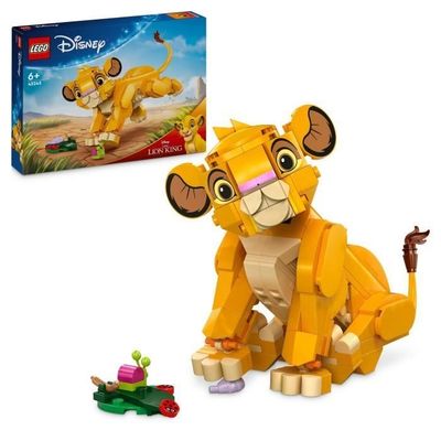 LEGO | Disney 43243 Simba, Løvernes Konges Baby, Byggelegetøj, Gaveidé