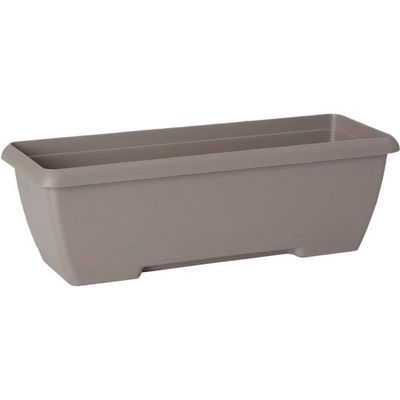 Plantekasse - GARDEN ID Teramo - Taupe 60 cm - Soliditet - Integreret vandreserve - Genbrugt og 100% genanvendelig - Volumen til planter