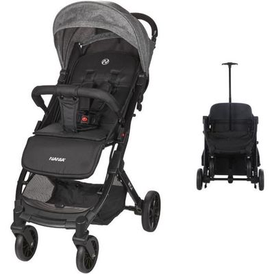 NANIA - Kompakt barnvagn - MYLA - 4 hjul - Svart