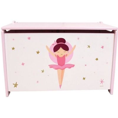 Träleksakslåda - Ballerinadansös - FUN HOUSE - H.40 x B.58 x D.36 cm