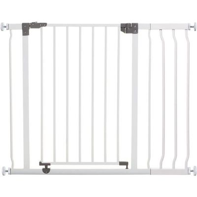 Sikkerhedslåge og 18 cm forlænger - DREAMBABY - LIBERTY - 1 låge + 1 forlænger - 93-99 cm - Hvid