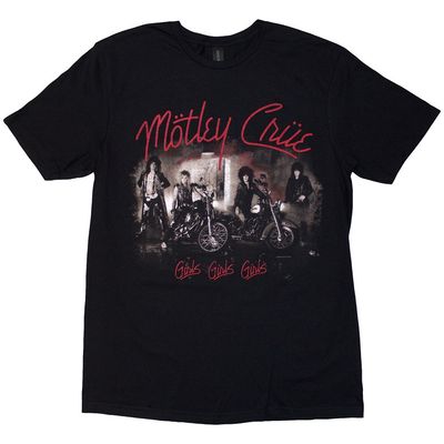 Motley Crue Unisex T-Shirt: Girls, Girls, Girls Vintage (Medium)