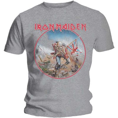 Iron Maiden Unisex T-Shirt: Trooper Vintage Circle (Medium)